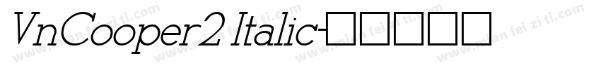 VnCooper2 Italic字体转换